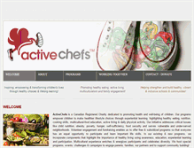 Tablet Screenshot of activechefs.ca